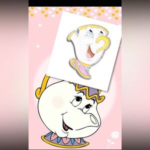 $3 TRA CUP PIN/BROOCH. ENAMEL/METAL. NEW. $3 WITH ANY $10 ORDER OR MORE